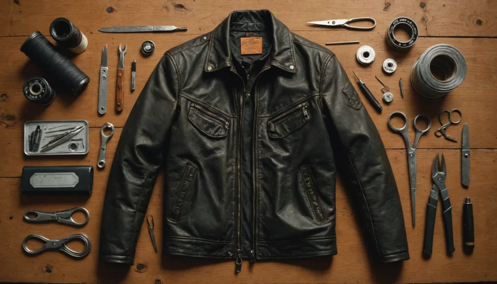 reparer veste en cuir